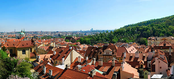 Prague panorama stock photo