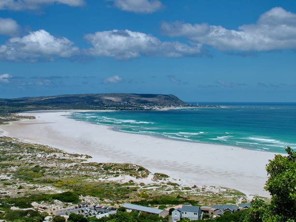 Noordhoek Beach on the Cape Peninsula near Cape Town, South Africa Noordhoek Beach on the Cape Peninsula near Cape Town, South Africa chapmans peak drive stock pictures, royalty-free photos & images