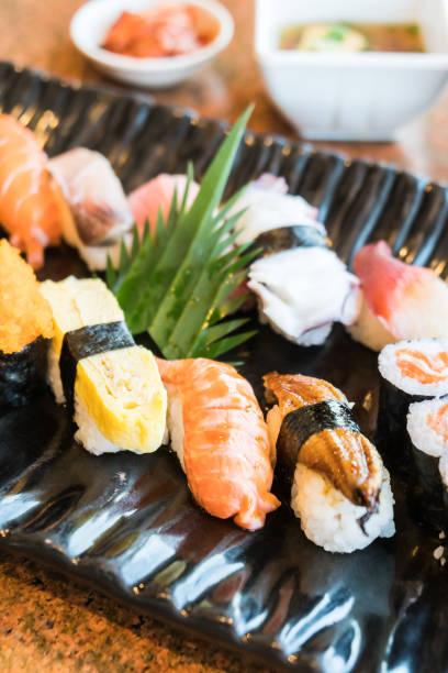 istock Close-Up Of Sushi Served In Plate 914240914