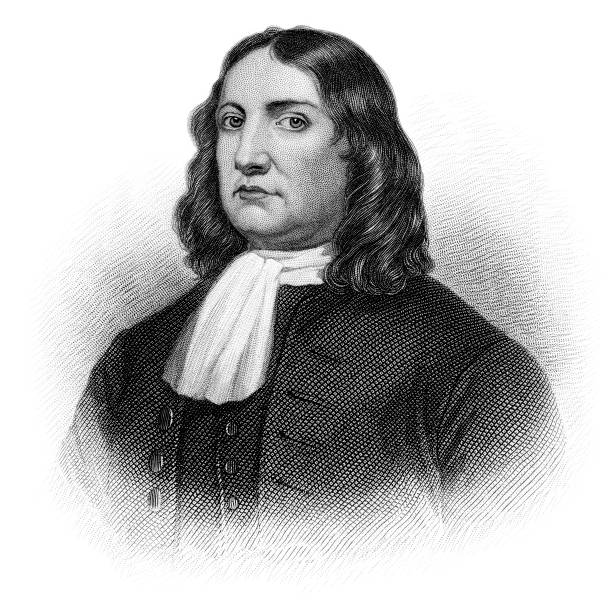 Portrait of William Penn stock photo