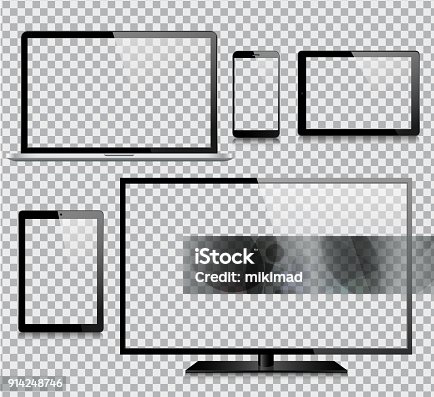 istock Tablet, Mobile Phone, Laptop, TV and Monitor 914248746
