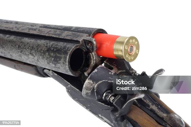 Lupara A Sawnoff Shotgun Stock Photo - Download Image Now - Aiming, Bandit, Blood