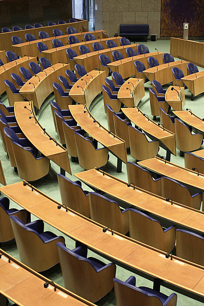 Netherlands parliament hall stock photo