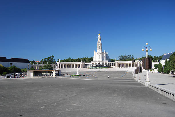 Interior of Basilica of the Holy Trinity in Fatima, Portugal