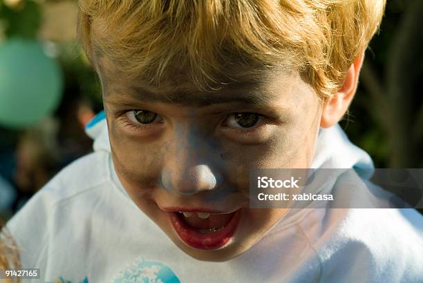 Boy With Painted Face Stock Photo - Download Image Now - Agricultural Fair, Amusement Park, Anniversary