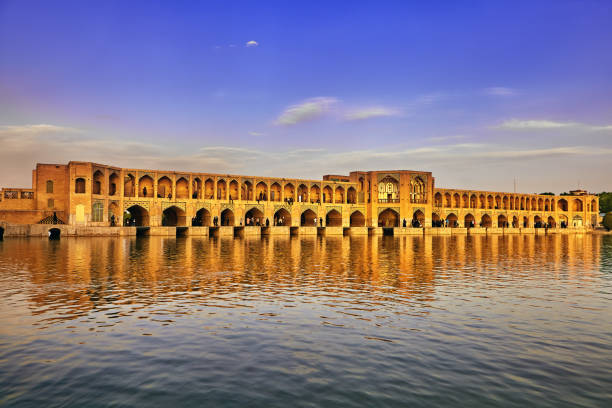 Isfahan, Iran - April 29, 2015: Mosaic of the Jameh Mosque of Isfahan, Iran. This mosque is UNESCO World Heritage site