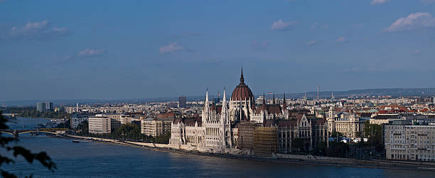 hungarian parliament stock photo