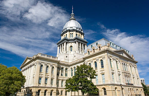 Springfield, Illinois capital building State Capitol of Illinois in Springfield. illinois state capitol stock pictures, royalty-free photos & images