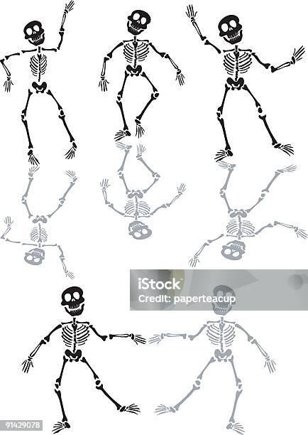 Halloween Skeleton - Immagini vettoriali stock e altre immagini di Anatomia umana - Anatomia umana, Composizione verticale, Festività pubblica