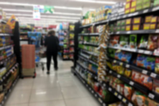 istock Blur shopping in supermarket. 914299460