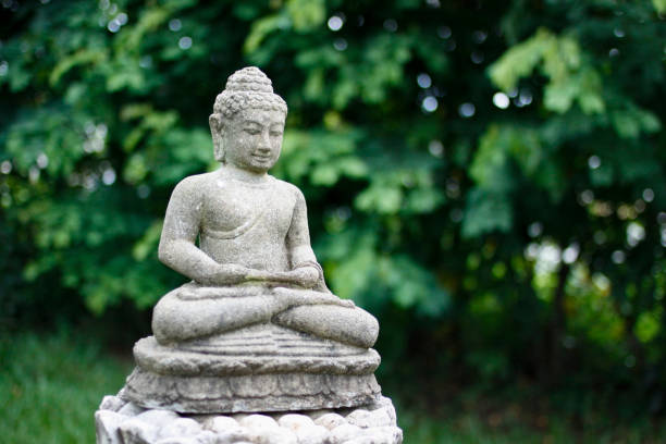 Representation of buddha produced in stone