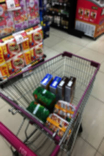 istock Blur shopping in supermarket. 914305702