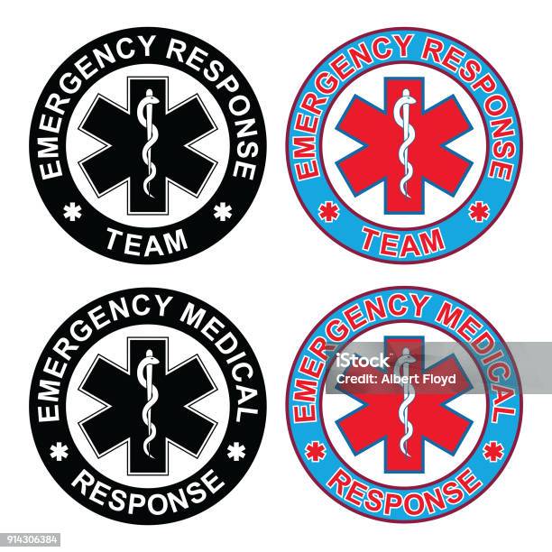 Emergency Medical Response Team Stock Illustration - Download Image Now - Accidents and Disasters, Helmet, Alarm