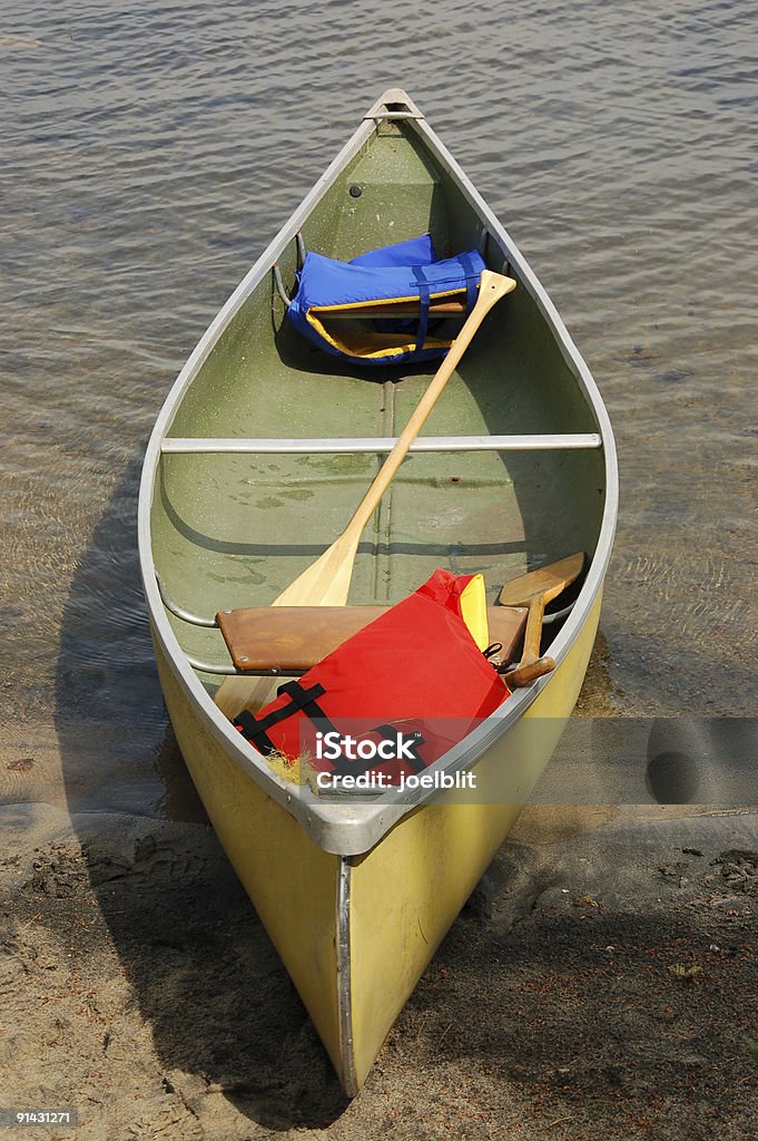 Canoe and gear  Canoe Stock Photo