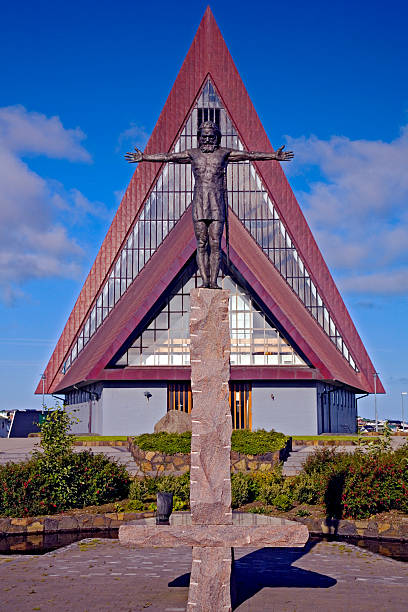istock JESUS on a background of church 91431696