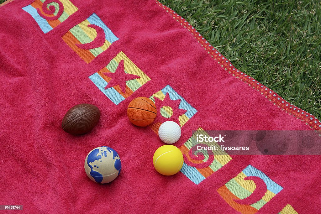 Palline e asciugamano - Foto stock royalty-free di Africa