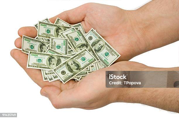 Ręce I Pieniądze - zdjęcia stockowe i więcej obrazów Banknot - Banknot, Bankowość, Biały