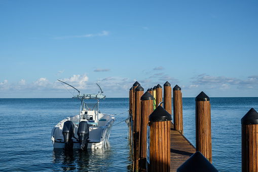 New wooden docks offer many opportunities for recreation from fishing to boating in the Florida Keys