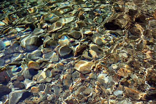 River Rocks Background stock photo