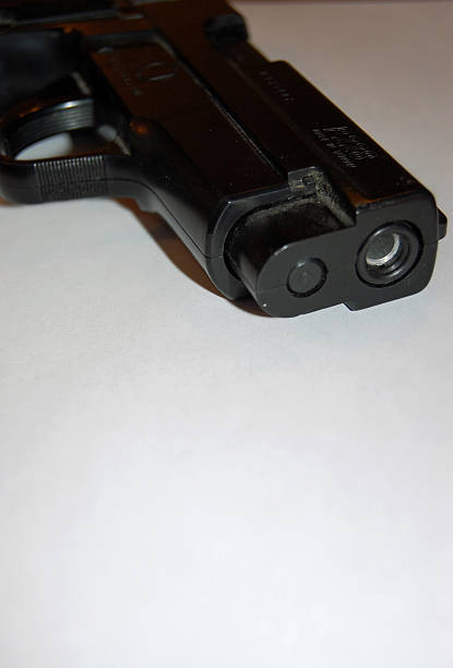 istock Close up of gun barrel 91432281