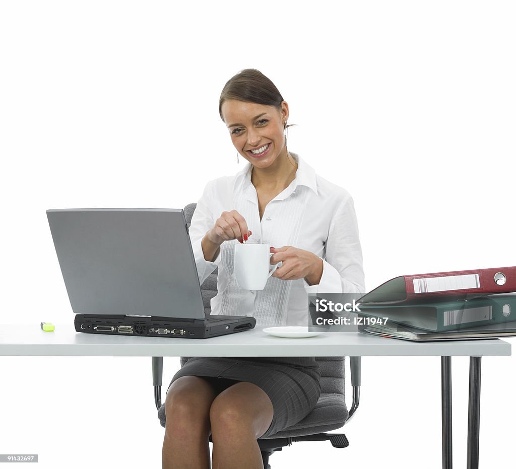 ビジネスの女性とノートパソコン - 1人のロイヤリティフリーストックフォト