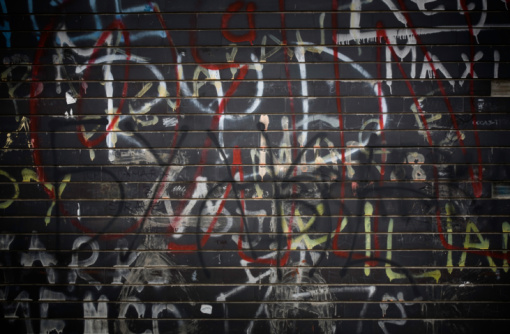 Black Graffiti Wall