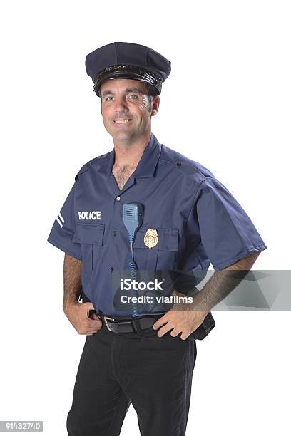 Mann In Polizeiuniform Stockfoto und mehr Bilder von 30-34 Jahre - 30-34 Jahre, Abzeichen, Arbeit und Beschäftigung