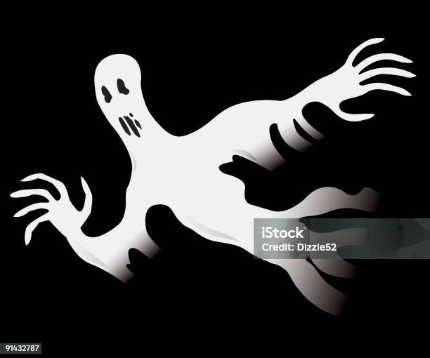 Spaventosi Halloween Fantasma - Immagini vettoriali stock e altre immagini di Fantasma - Fantasma, Halloween, Orrore