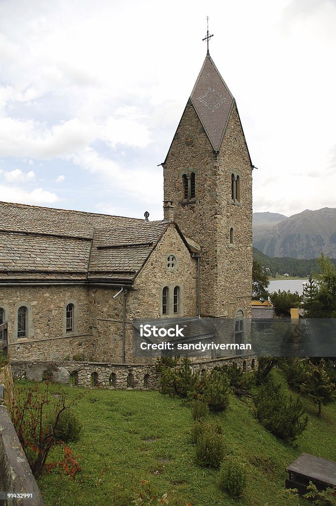 古い教会・イン・サンモリッツ - カラー画像のロイヤリティフリーストックフォト