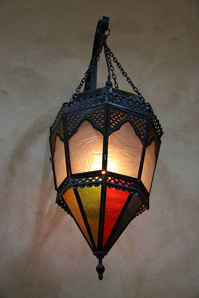 Colored Lantern stock photo