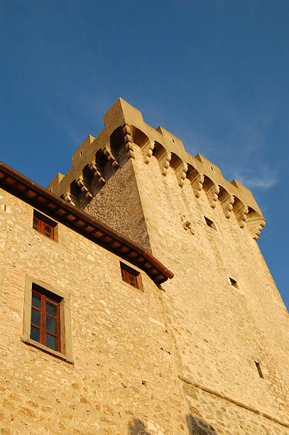 istock Tower of a castle in Tuscany 91433416