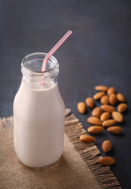istock Bottle of Almond Milk 914336274