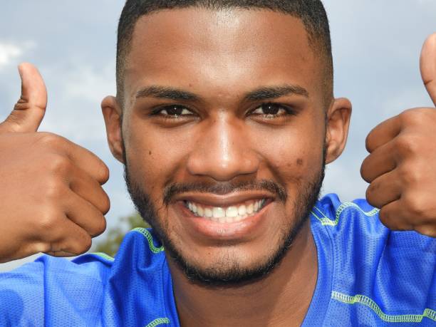istock Unshaven Black Male Successful Athlete 914340004