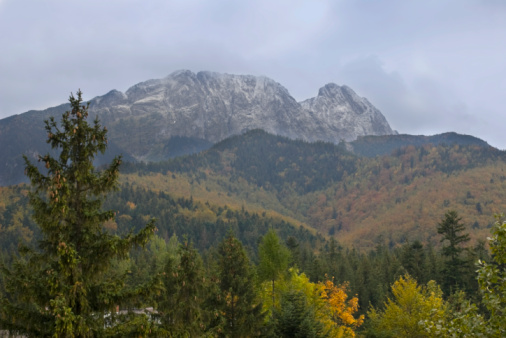 Panorama of the Pilat regional natural park from the Crêts hiking trail