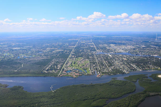 istock Aerial View of Eastern South Florida Coastline 914345746