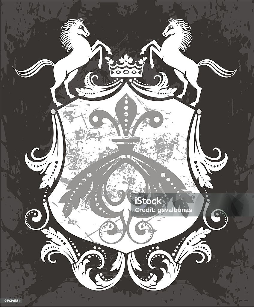 Pferde-logo - Lizenzfrei Alt Stock-Illustration