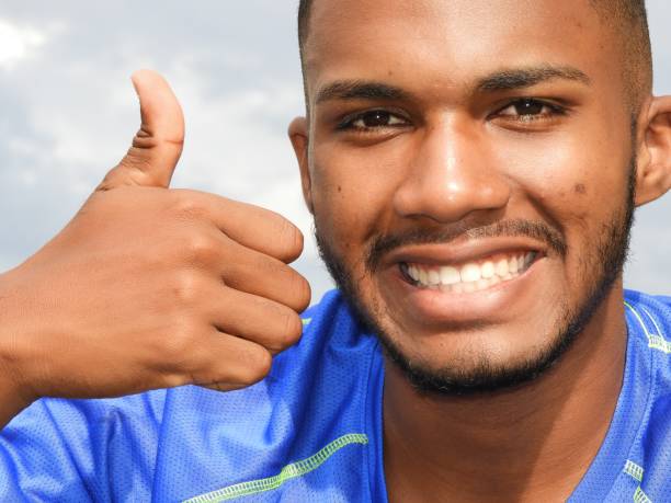 istock Successful Athletic Unshaven Person 914346172