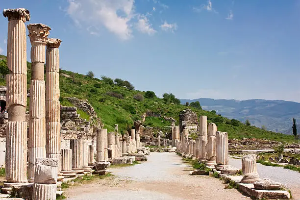 Photo of izmir ephesus antique theatre, tourism travel destination