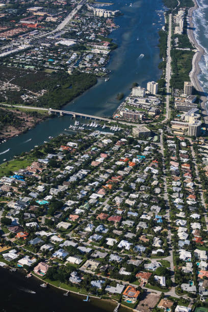 istock Aerial View of Eastern South Florida Coastline 914349366