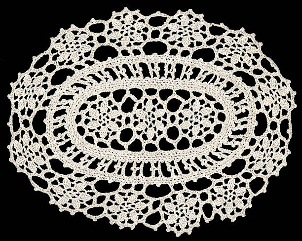 istock Embroidery Doily square ornament 91435243