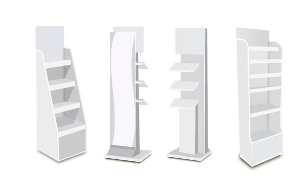istock White Long Blank Empty Showcase Displays With Retail Shelves. 3D Products On White Background Isolated. Ready For Your Design Avy Scott 914357978