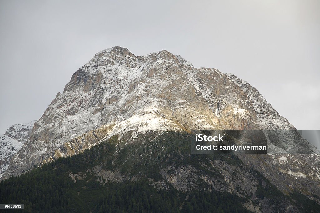 Mountain Top im Sonnenuntergang - Lizenzfrei Abenddämmerung Stock-Foto