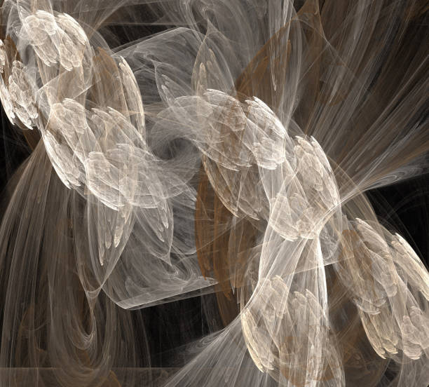 istock image of one Digital Fractal on Black Color 914388930