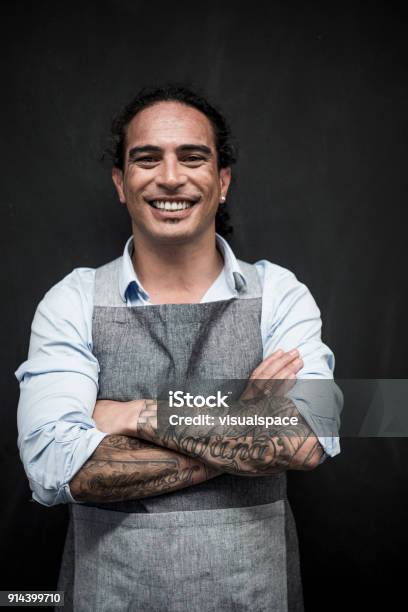 Small Business Owner Stock Photo - Download Image Now - Māori People, Tattoo, Black Background