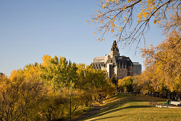 istock Autumn Colors in Riverside Park, Saskatoon 91440143