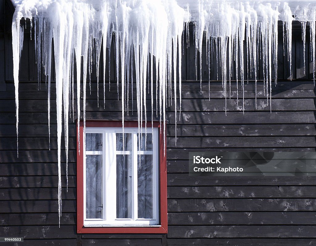 Icicles - Lizenzfrei Eiszapfen Stock-Foto