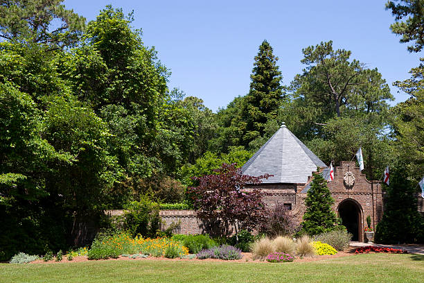 Elizabethean Gardens stock photo