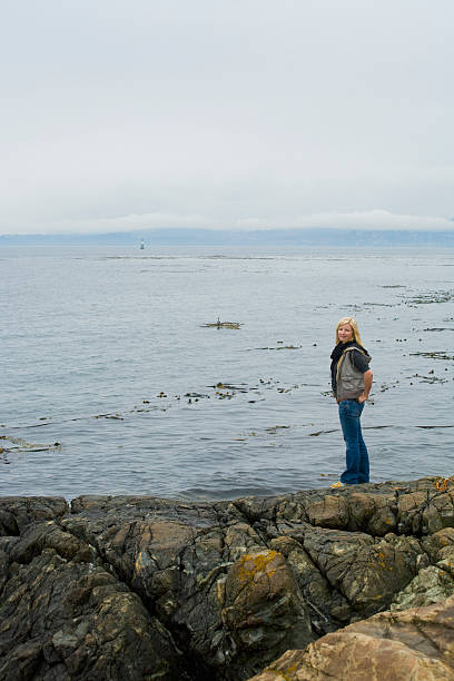 istock Pretty girl by the Ocean 91440736