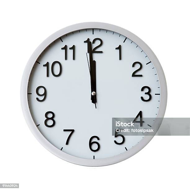 Deadline Stock Photo - Download Image Now - Clock, Midnight, Midday