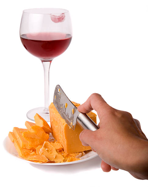 Wine and Cheese stock photo